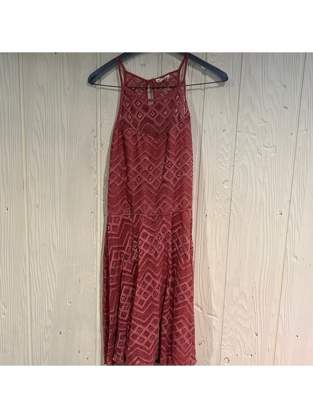 Miami Lacy Sleeveless Dress Large Keyhole Back